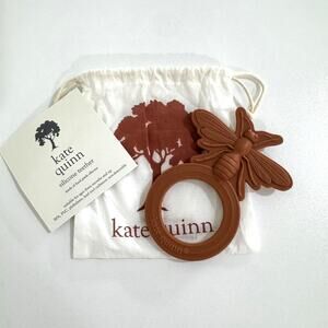 Kate Quinn Brown Auburn Bee Teether Silicone